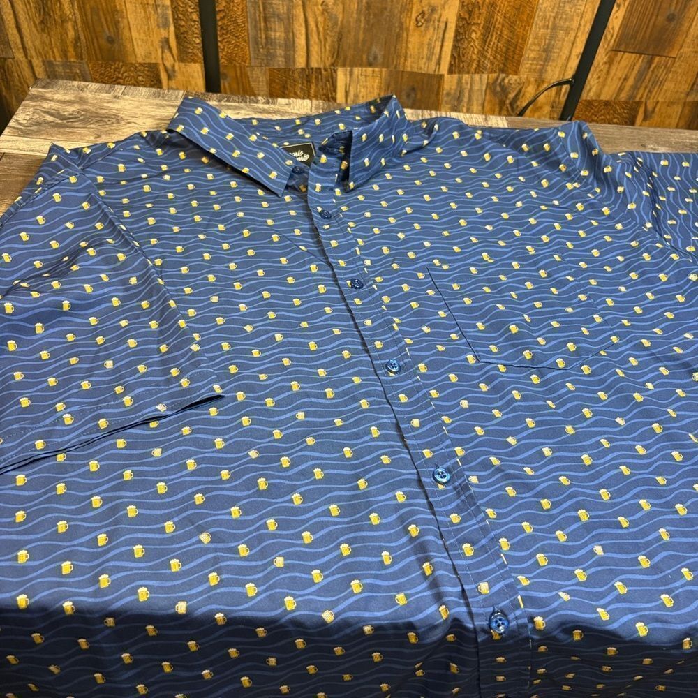 7 Strong Brand beer mug Size 3x Button Down